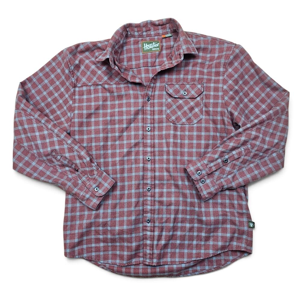 HOWLER BROS Flannel Shirt Mens L Plaid Outdoor Western Elevated Casual Workwear